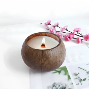 Los Más Vendidos Eco2go Vietnam, Recipientes para Velas de Cáscara de Coco, 100% Naturales, Hechos a Mano, Ecológicos, Orgánicos, Decoración para el Hogar de Acción de Gracias - Product Image 1