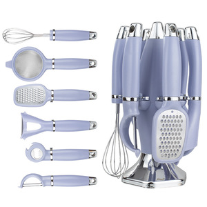 Juego de Utensilios de <span class=keywords><strong>Cocina</strong></span> Todo en Uno, de Acero Inoxidable, Pelador de Frutas y Verduras, Colador, Abrebotellas, Batidor de Huevos, Rallador - Product Image 1