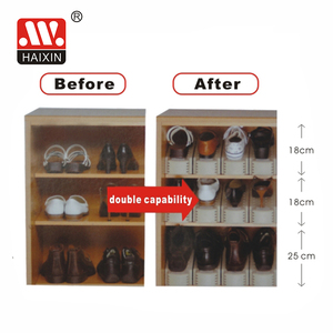 Scarpa popolare slot organizer storage rack risparmio di spazio scarpe di plastica rack - Product Image 4