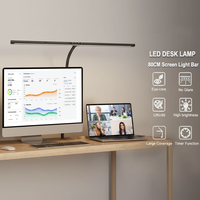 Lampe de bureau LED DC moderne, style nordique minimaliste, avec capteur de contrôle, col de cygne flexible en aluminium, pour lecture, bureaux et tables