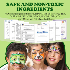 Pintura Facial Fluorescente, Pintura Corporal en Crema con Efecto Neón UV - Product Image 6