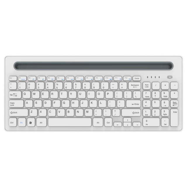 Wireless Keyboard with Precision Layout, Bluetooth 5.2 Rechargeable Euro-Compatible Keyboard for Office