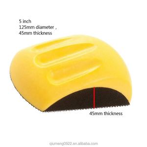 แผ่นขัดสำหรับเฟอร์นิเจอร์ไม้ขนาด125มม./150มม. 5นิ้วเมาส์ทรงสี่เหลี่ยมบล็อกทรายตะขอและห่วงโฟม - Product Image 2