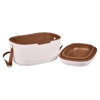 Glacière Médicale Portable Réutilisable 12QT Populaire avec Bandoulière Amovible, Boîte Isotherme Ronde pour Aliments et Voyage en Extérieur