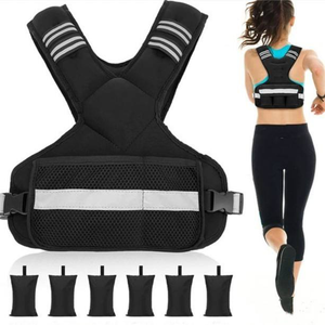 CZ Adjustable Body Weighted Vest 4-10lb/11-20lb/20-32lb Weight Vest Exercise Set for <b>Strength</b> <b>Training</b> Workout Running Fitness - Product Image 4