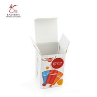 Boîte d'emballage en carton rigide recyclable pour bouteilles d'eau en verre, personnalisable et portable
