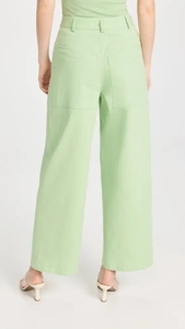 Produttori di abbigliamento <span class=keywords><strong>pantaloni</strong></span> <span class=keywords><strong>lunghi</strong></span> in <span class=keywords><strong>lino</strong></span> con cerniera a gamba dritta con gamba larga da donna di alta qualità personalizzati - Product Image 3