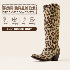 <span class=keywords><strong>Botas</strong></span> Vaqueras con Estampado de Leopardo a la Moda CHENO OEM ODM para <span class=keywords><strong>Mujer</strong></span>, para una Elección de Estilo Audaz - Product Image 1