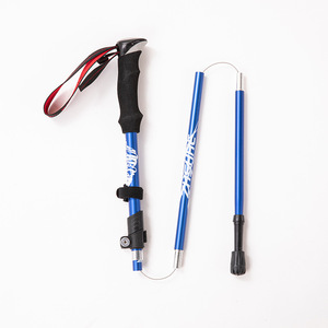 Bâtons de randonnée pliables FasLv en alliage d'aluminium télescopiques 95-130 cm avec verrouillage externe, bâtons de marche légers pour activités de plein air - Product Image 4