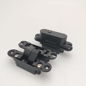3D Adjustable Concealed <b>Door</b> Hinge 110X24 105X24 40KG Zinc Alloy Matte Black 180 Degree for Interior Wooden <b>Door</b> Hardware - Product Image 5
