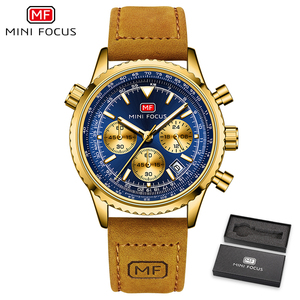 MINI <span class=keywords><strong>FOCUS</strong></span> MF0463G moda di lusso da uomo orologio da uomo Top Brand in vera pelle cinturino al quarzo orologio vendita calda Relojes - Product Image 6