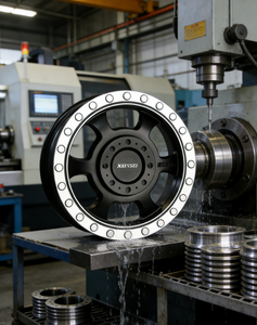 Nuevas llantas de aleación de aluminio de ajuste universal 16X6.5, diseño multirradio con borde mecanizado en negro brillante - Product Image 4