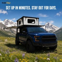 Coque de camping rigide à clipser sur la benne de pick-up, installation sans perçage avec joint en caoutchouc