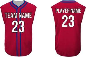 Tontons usine personnalisé en gros équipe de Baseball transfert de chaleur imprimé respirant 100% Polyester unisexe Vintage maillots Streetwear - Product Image 3