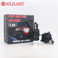 Ampoule LED à double faisceau pour phare H4 H19 H18 H1 6-90V, sans modification, Plug-and-Play, 500% plus lumineuse pour voiture, moto, camion, tout-terrain, SUV