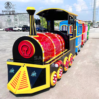 Fournisseur de la Chine Train touristique sans rail électrique touristique de route d'attraction de parc à vendre