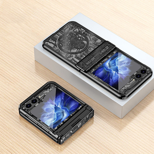 Pour Samsung <span class=keywords><strong>Flip</strong></span> 6 7 étui mécanique galvanoplastie Anti-chute housse de protection charnière antichoc étui de téléphone portable Z <span class=keywords><strong>Flip</strong></span> <span class=keywords><strong>3</strong></span> 4 <span class=keywords><strong>5</strong></span> - Product Image 1