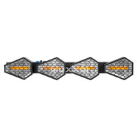 Lumière matricielle LED à 4 yeux 4x80W à rotation à quatre feuilles, DMX512 RGB, éclairage de scène rétro pour scène, DJ, discothèque, fête, mariage