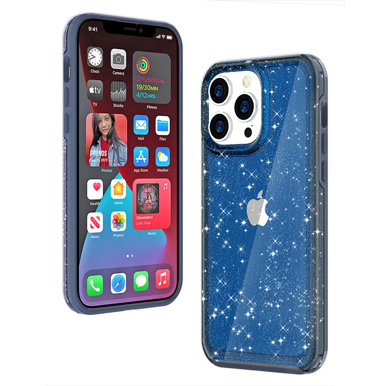 Unique Cell Phone Glitter Colour Rugged soft Tpu Color Changing Phone Case For iphone 14 Pro max