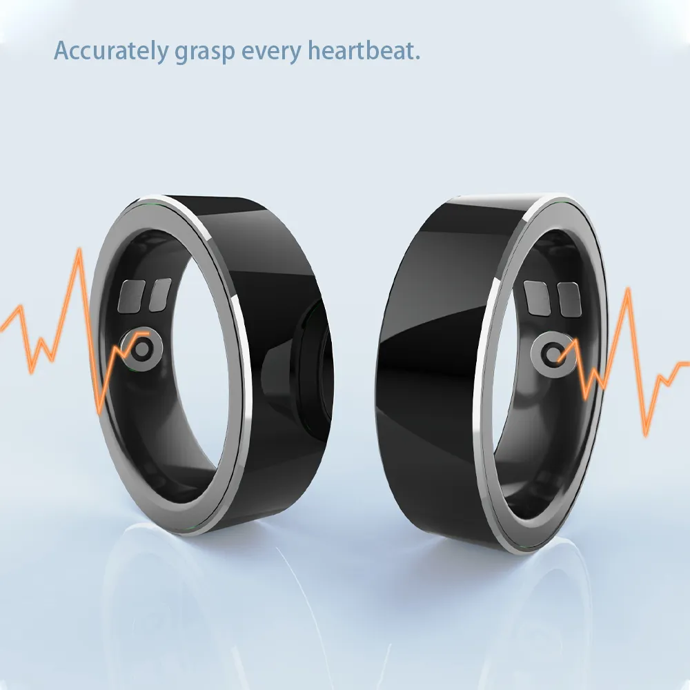 nfc smart ring smart ringe für männer herzfrequenzüberwachung herzfrequenzvariabilität blutdruck gesundheit