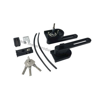 Cerradura de puerta de vidrio de Marco Delgado ajustable de fábrica de China negro mate para puerta de marco de aluminio mejor precio - Product Image 1