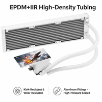 Refroidisseur liquide AIO pour processeur de PC de jeu avec dissipateur thermique en cuivre et aluminium, écran LCD IPS magnétique de 5,5 pouces, 360 mm, pour LGA1851 1700 AM5