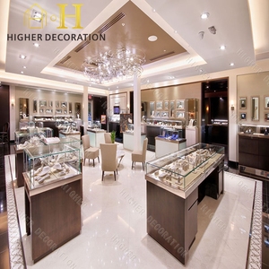 เฟอร์นิเจอร์ร้านขายเครื่องประดับสั่งทำราคาโรงงาน ตู้โชว์เครื่องประดับพร้อมไฟ LED สำหรับร้านค้าในห้างสรรพสินค้าขนาดใหญ่ - Product Image 3
