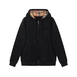 Sudadera con capucha de alta calidad de marca B transfronteriza, con cremallera completa, bordado, estilo casual y ajuste holgado para hombre, ideal para otoño. - Product Image 1