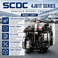 Moteur diesel automobile SCDC 4JB1T 68 kW 92 ch 3600 tr/min refroidi par eau à injection directe pour remplacement de camionnette légère