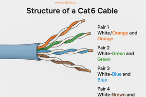<span class=keywords><strong>สาย</strong></span>อีเธอร์เน็ต UTP Cat6 <span class=keywords><strong>แบบ</strong></span> 4 คู่ 24 AWG ทองแดงแท่ง 305 เมตร บรรจุกล่อง <span class=keywords><strong>สาย</strong></span>เคเบิลเครือข่ายกิกะบิตสำหรับศูนย์ข้อมูล LAN - Product Image 2