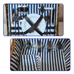 JY Fábrica personalizada de lujo de Pascua ASA familiar muestra de forro de lujo ratt de madera simple cesta de picnic de mimbre - Product Image 2