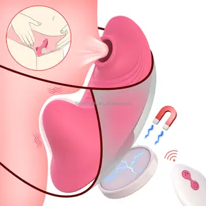 미니 음핵 빨판 진동기 도매 진동 팬티 보이지 않는 섹스 토이 여성용 자석 원격 제어 진동기