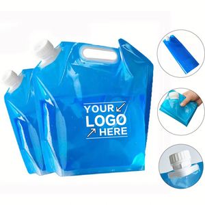 Portable Folding Water Bag <b>for</b> Outdoor Activities Handheld Leakproof and Space Saving - Product Image 1