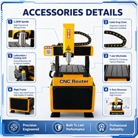 Machine de fraisage CNC 3 axes 4040 Shandong Chenmai, plateau de travail 400x400mm, moteur de broche 2.2kW, précision de positionnement répétitif de 0.05mm