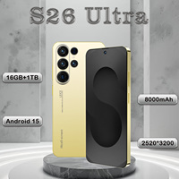Smartphone Original S26 Ultra 5G Android 15 Deca Core, 16+1TB, Alta Calidad, Pantalla HD 120Hz, LTE, Inglés/Español