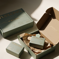 Boîte en carton ondulé biodégradable et compostable personnalisée pour l'emballage de maquillage, de produits pour les ongles et de vêtements, style élégant télescopique pour l'expédition