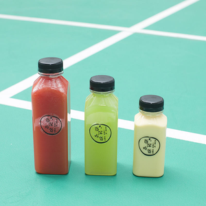 Botellas de Agua de Plástico para Mascotas de Grado Alimenticio de 16 oz y 500 ml, Botellas para Bebidas, Jugos de Frutas, Leche y Té con Tapa - Product Image 5