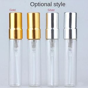 Free Samples Hot Sale Gold <strong>Silver</strong> <strong>Spray</strong> Caps Small Mini Empty 5 ML 10 ML clear Glass Perfume Bottle with Box - Product Image 6