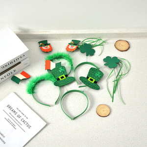 Diademas con Lazo Estampado para el Día de San Patricio, Accesorios para el Cabello para Decoración de Fiestas, Diademas de Plástico - Product Image 4