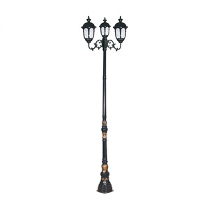 Lampadaire LED extérieur traditionnel en alliage d'aluminium, étanche, blanc chaud 3500K, forme carrée, montage mural, éclairage de jardin, garantie 10 ans - Product Image 2
