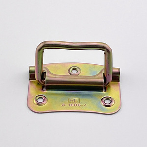 <b>Folding</b> Handle A-1006-4M Zinc Plated Easy Carry For Luggage Toolboxes Equipment Boxes Wooden <b>Crates</b> - Product Image 2