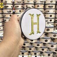 6 Inch Wood Musical Instrument Wooden Handheld Tambourines Metal Jingles Percussion for Church Adults Wholesale Customized Drum