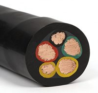 Câble flexible gainé de caoutchouc résistant à la traction et à la compression pour utilisation en extérieur YCW3*95+2/3*120+2 pour projets de construction