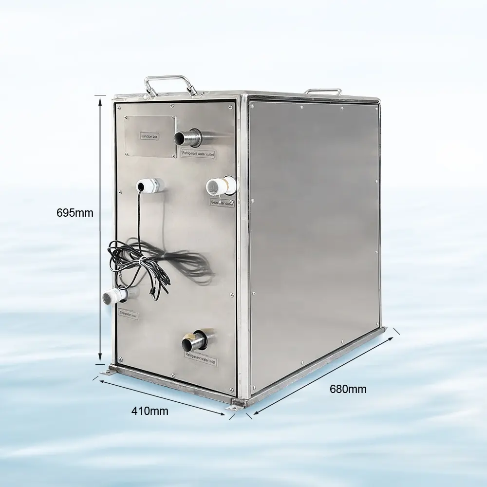 Puremind Marine Water-cooled Chiller Self-contained Air Conditioner 60000/120000btu for Vessels Boats