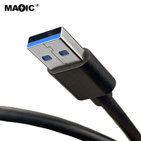 Cable de datos USB 3,0 tipo A macho A Micro B 3,0 macho, cable de disco duro externo, alta calidad, OEM, 30cm, 50cm