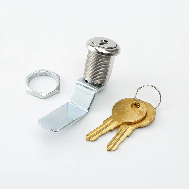 Cerradura de cilindro cromada caja de seguridad cerradura de llave mecánica 3078