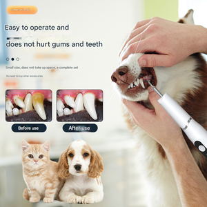 USMILEPET Eco-Friendly Ultrasonic Tooth Cleaner Pet Toothbrush <strong>Dog</strong> Teeth Cleaning Kit with <strong>Plaque</strong> <strong>Remover</strong> - Product Image 3