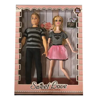 Mode Paar Pop Speelgoed 11.5 Inch Holle Pop Man En Vrouw Speelgoed Set Lege Doll Gift Set Voor Kinderen Shantou speelgoed