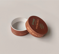 Vente en gros Emballage en carton cylindre de crème recyclée Petits contenants d'huile essentielle Mini pot de lotion cosmétique en papier kraft pour maquillage