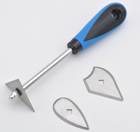 Grattoir à peinture en acier inoxydable, outils de décapage de peinture avec lames remplaçables pour le travail du bois et le décapage de peinture